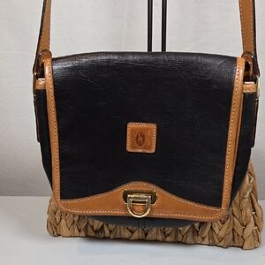 Vintage Hartmann Black and Tan Crossbody Bag